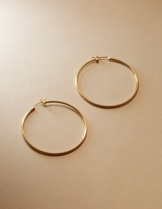 Delicate Gold Hoop Earrings